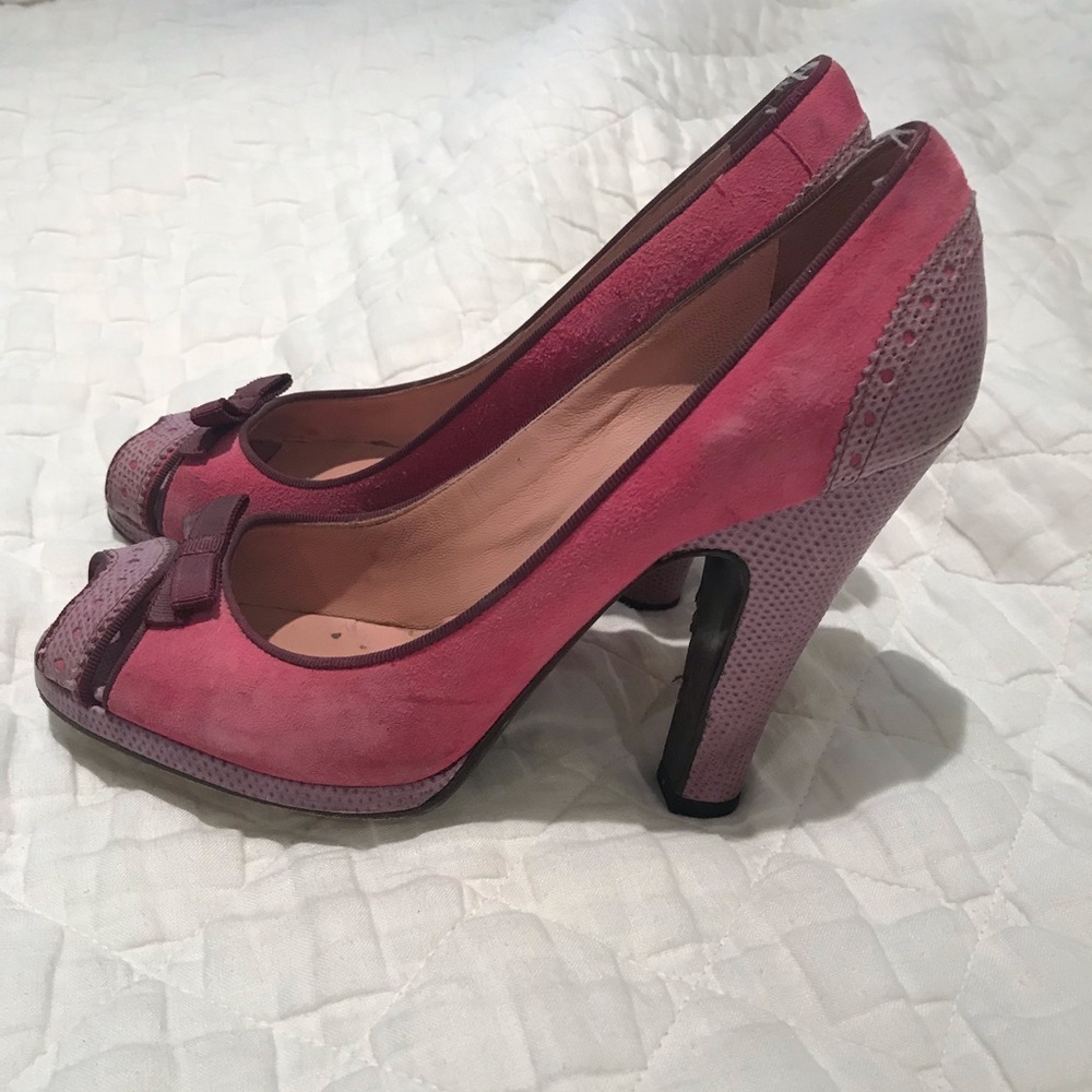 Marc Jacobs block heels- used condition